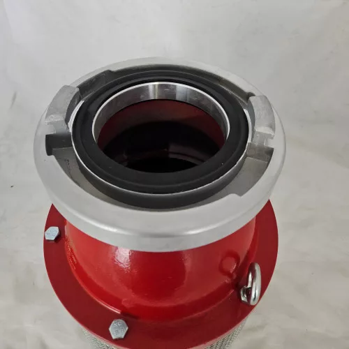 Saugkorb B-75 mit Storz, Rückschlagventil und Entleerungsvorrichtung