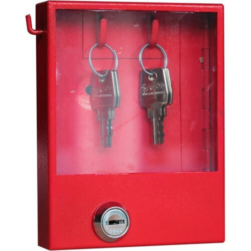 Schlüsselkasten mit einbruchsicherem Glas für Notausgang, Notschlüsselkasten 145 x 115 x 30 mm