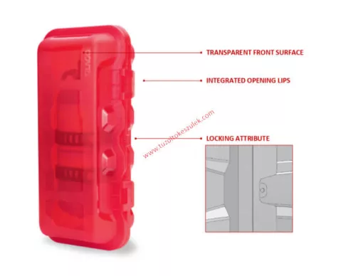 Feuerlöscherboxen Shelly 6/9 rot