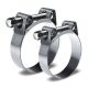 Hose clamp for flat hose 25-27 mm